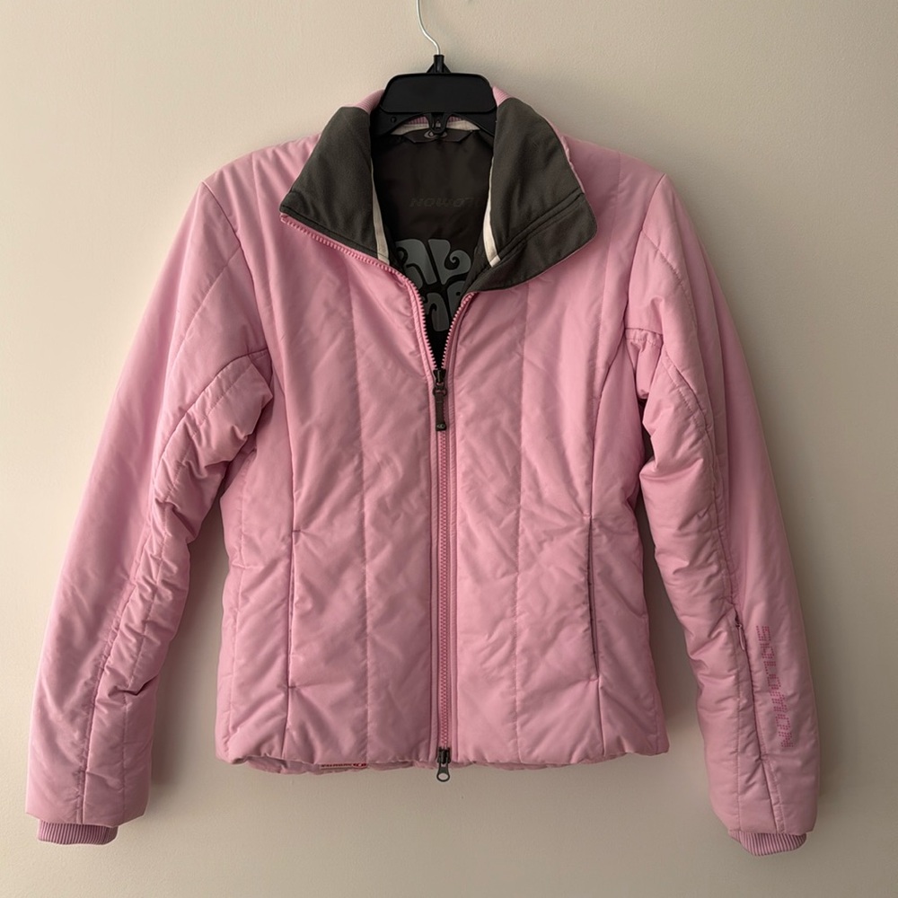 Salomon winter jacket pink EUC